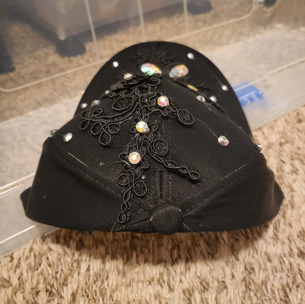 Cap Baseball Rhinestone Black NWT - Picture 4 of 4